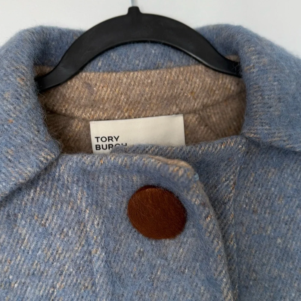Like new Tory Burch Snap-Front Double-Face Wool $1,798
